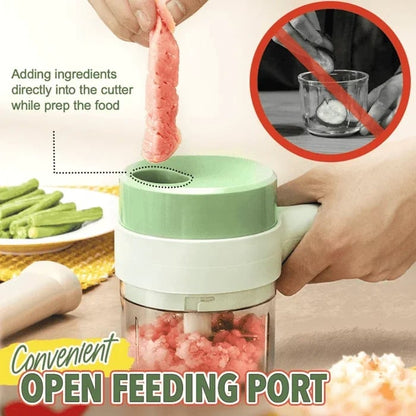 🥕⚡ 5-in-1 Cordless Vegetable Cutter – Slice, Chop & Prep Faster