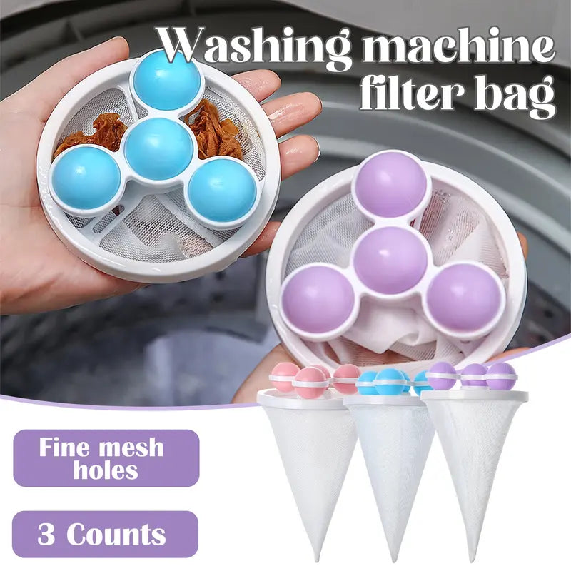 🔥 Flash Sale: 50% OFF – Pet Hair & Lint Catcher – Reusable Floating Filter Bag