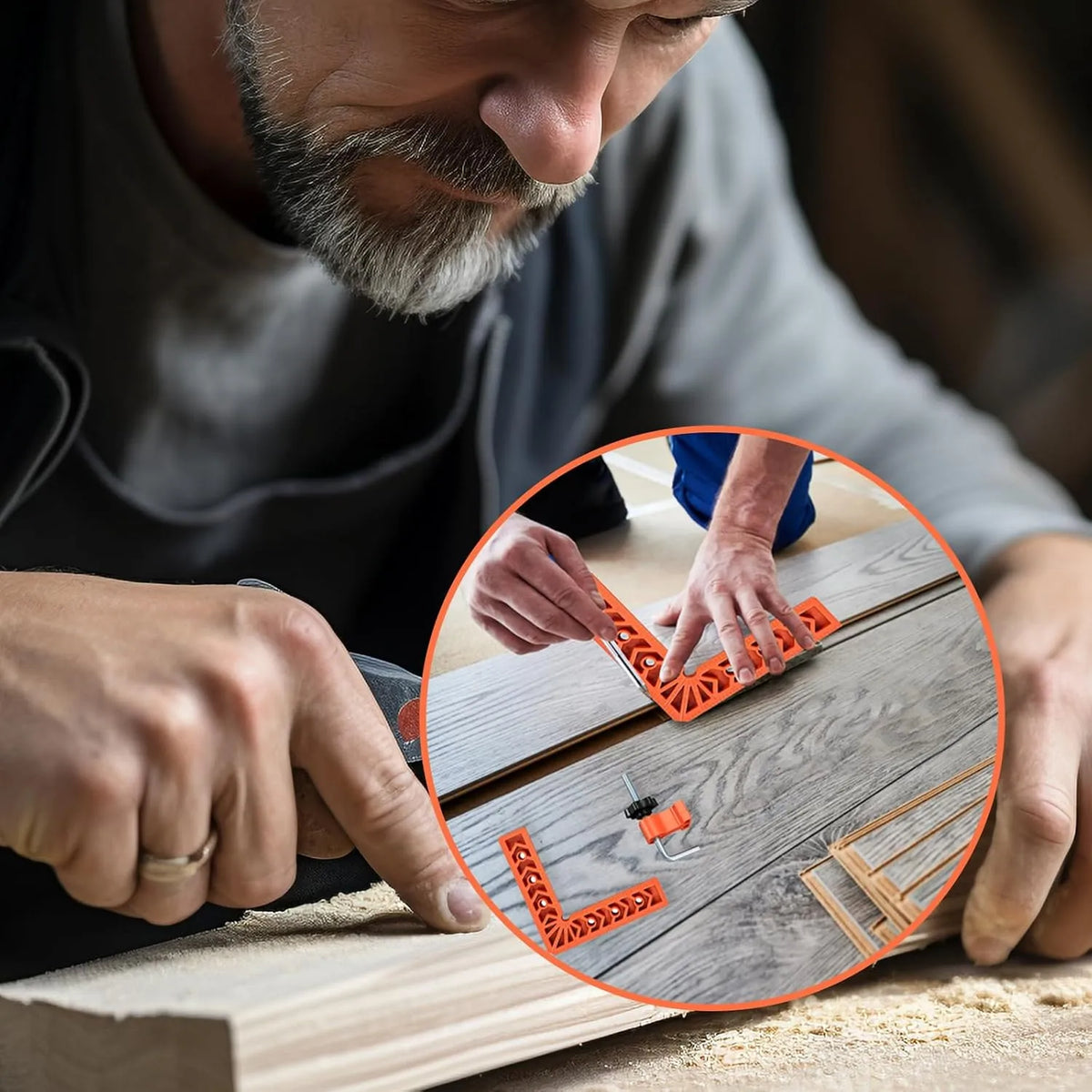 🔧 8-Piece 90° Corner Clamp Set with L-Shaped Positioning Squares for 3" and 4" Woodworking Joints
