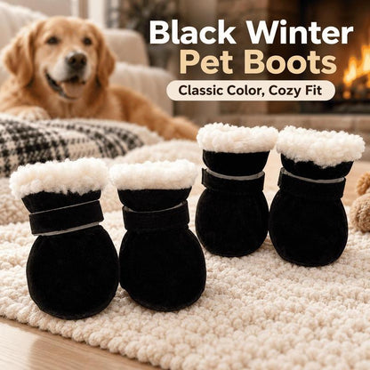 🐾❄️ Velvet Puppy Booties – Warm, Non-Slip Paw Protection for Little Dogs