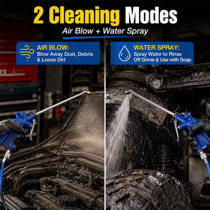2-in-1 Air and Water Blast Gun for Fast Drying and Deep Cleaning 💨💦