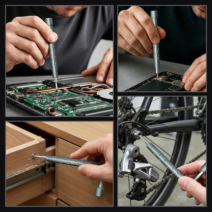 🎉3.15' Compact Transformable Precision Tool Kit – 2-in-1 Torque Handle & Modular Electronics Repair Set