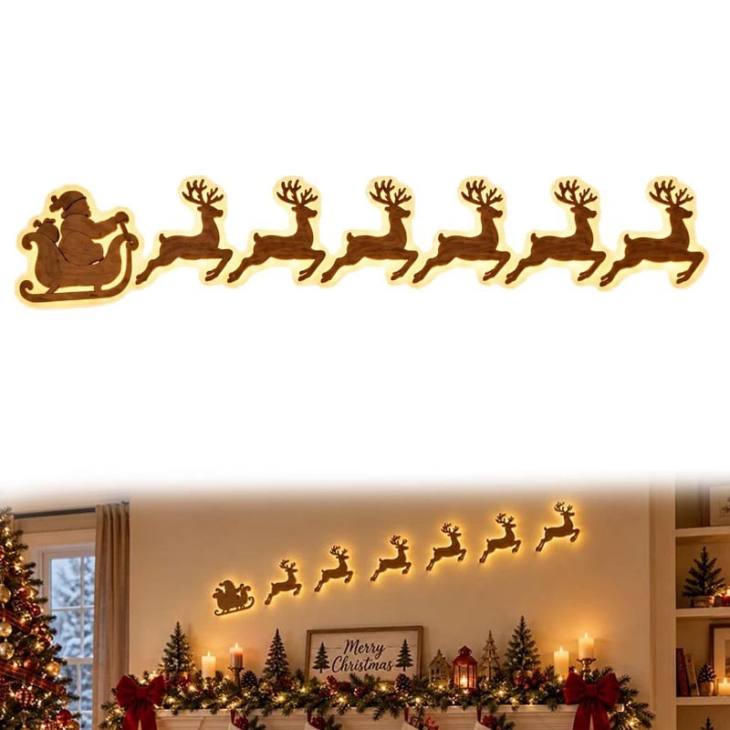 🎄Reindeer Christmas Wall Light ✨ – Festive LED Decor for Home & Holiday Displays