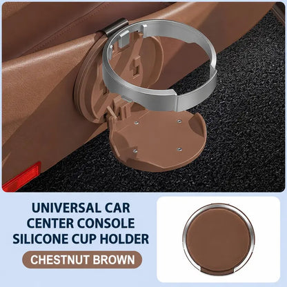 🚗 Universal Foldable Car Cup Holder – Space-Saving Drink & Phone Organizer