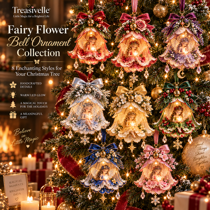 🧚‍♀️Christmas Fairy Bell Ornament ✨ – Delicate Woodland-Inspired Tree Decor