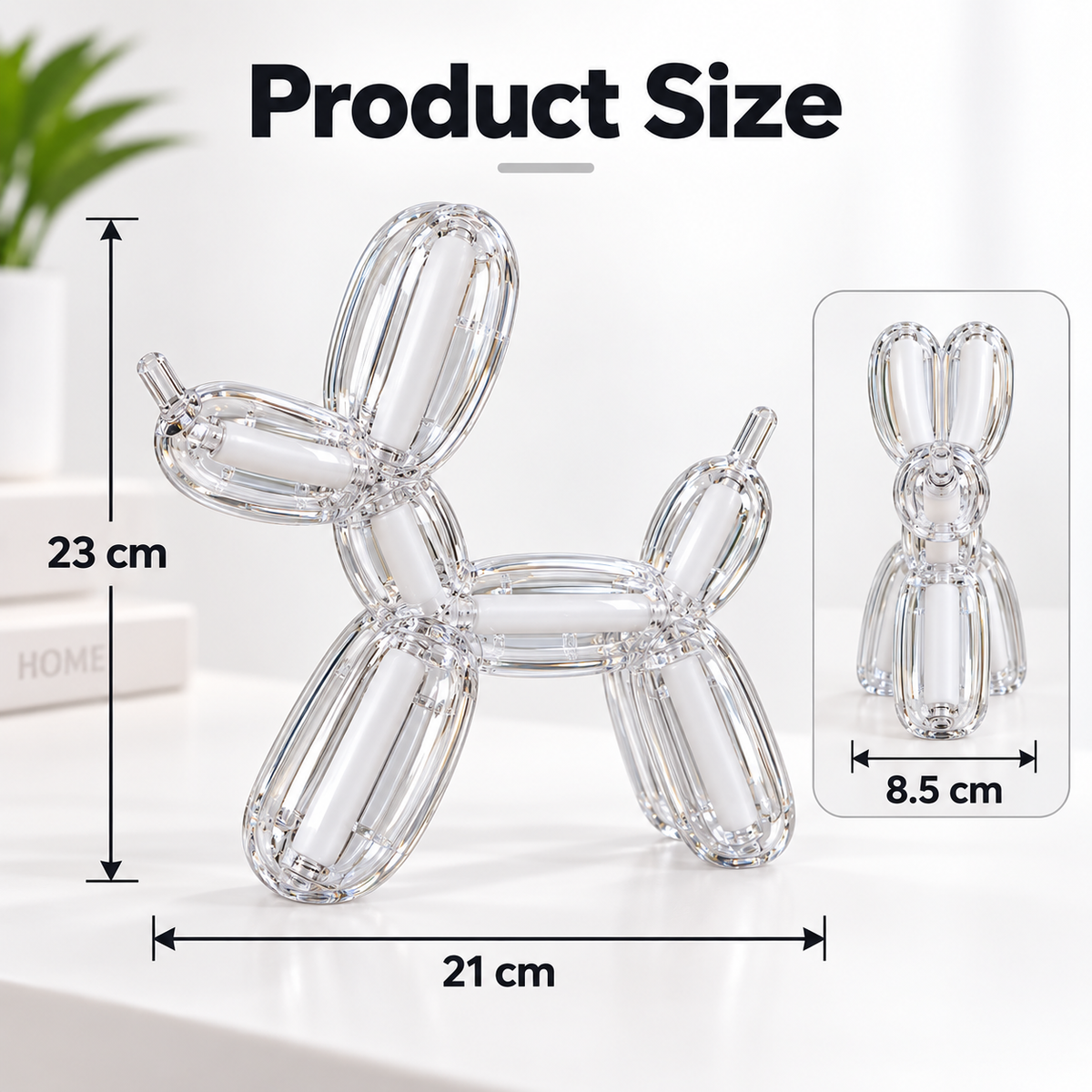 Rechargeable RGB Balloon Dog Lamp