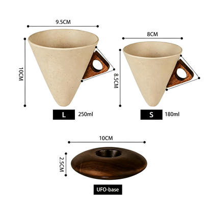 ☕Unique ceramic coffee cup – luxury for your coffee time