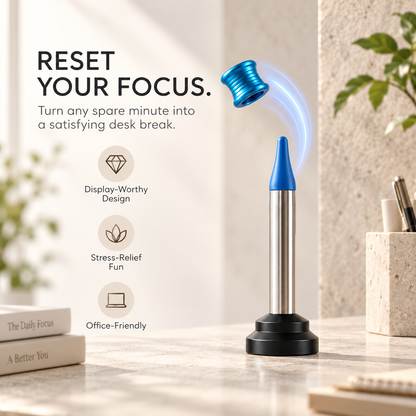 🚀🌌Pop & Land Kinetic Desk Toy | 🎯 Press, Launch & Land Challenge