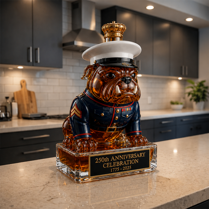 🔥🔥🔥 Limited-Time Offer | 250th Anniversary Military-Inspired Bulldog Whiskey Decanter Set