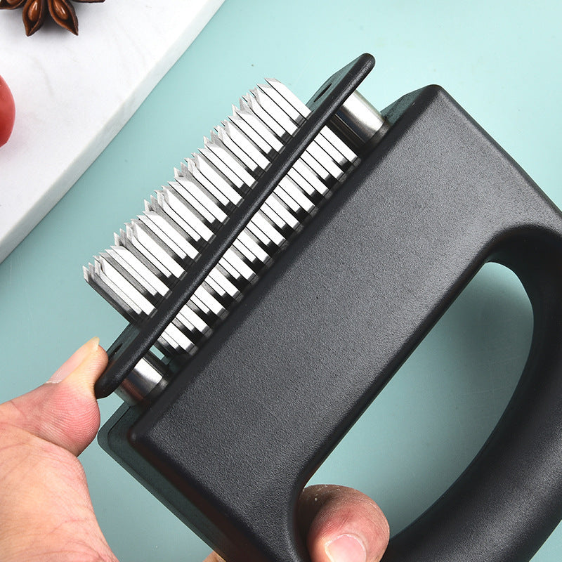 🥩 48-Blade Spring Meat Tenderizer – Quick & Easy Meat Prep