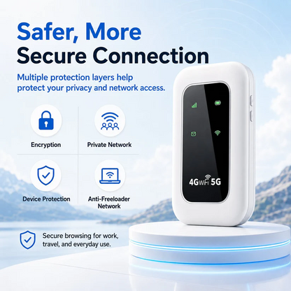 📶 All-Network Pocket WiFi – Ready in Seconds No Setup! No Hassle! Just Connect!🔥[Power on and use, free for life].