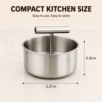 🍲 Easy-Press Meatball Maker – Stainless Steel 6/12-Hole Kitchen Tool