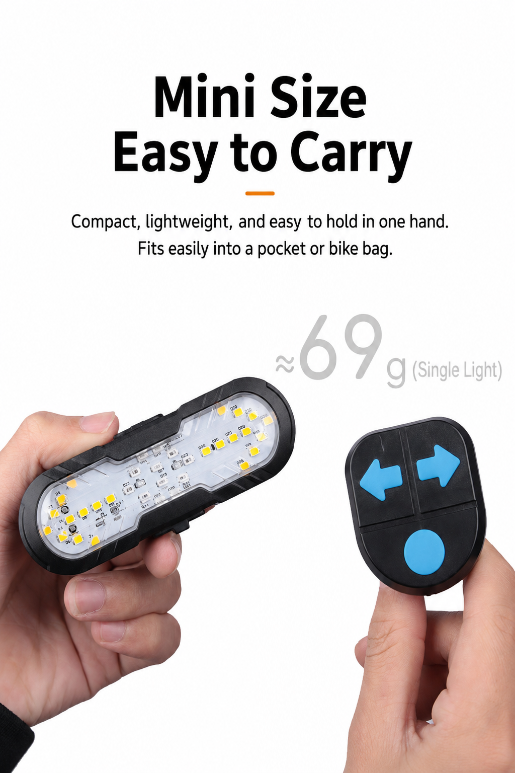 🔥Hot Sale🚴 Ride Safer at Night with Remote Turn Signals