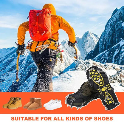 Winter Shoe Traction Cleats ❄️ – Anti-Slip Ice Grips for Snowy Walks & Hiking