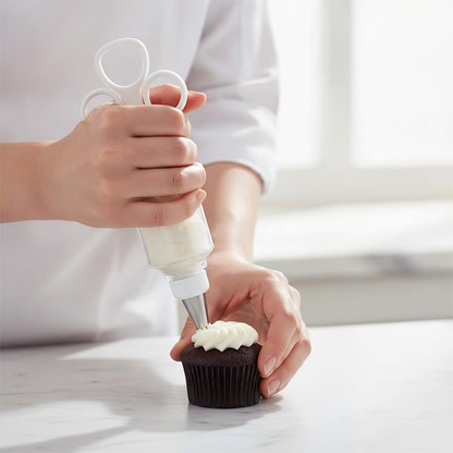 🧁 Stainless Steel Cream Piping Nozzles for Cakes & Cupcakes