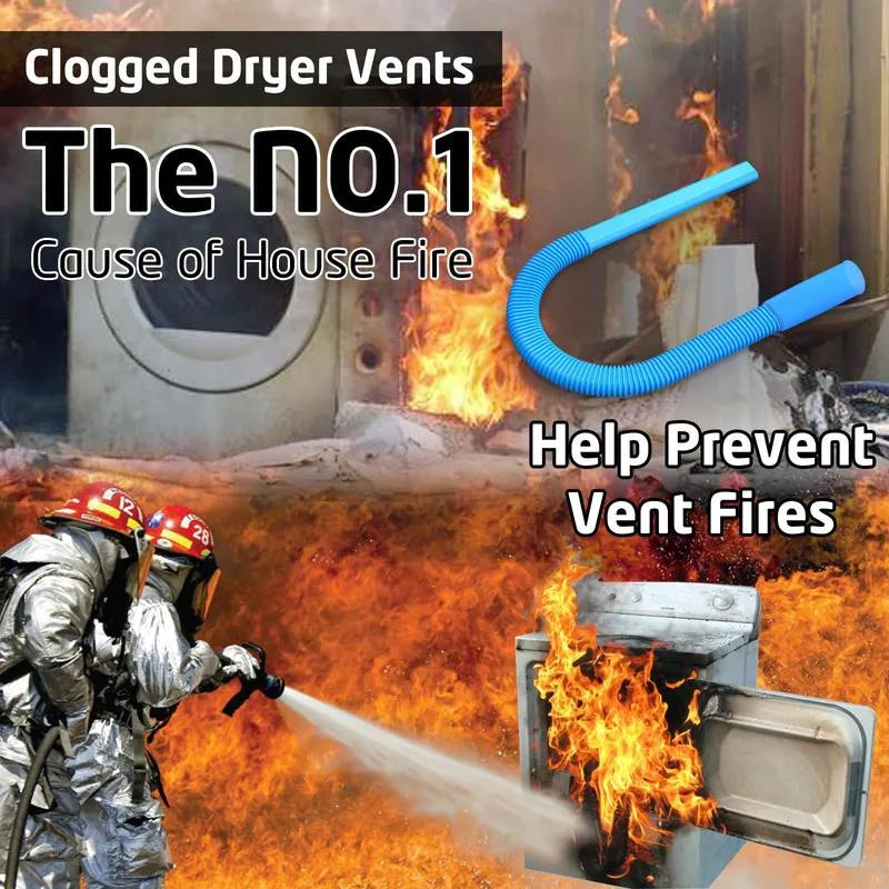 🔥 Deep-Clean Dryer Vent Brush Kit for Safer, More Efficient Laundry Days | 1-Piece Tool