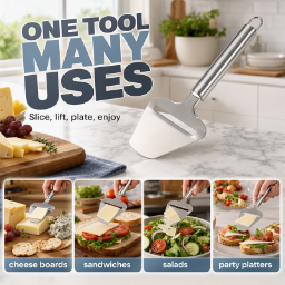 ✨Effortless Glide Stainless Steel Cheese Cutter 🧀
