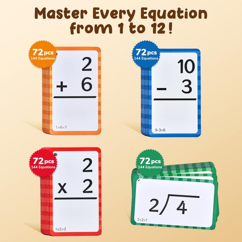 Kids Math Fidget Game 🧮 – Fun Learning Cards for Ages 3+