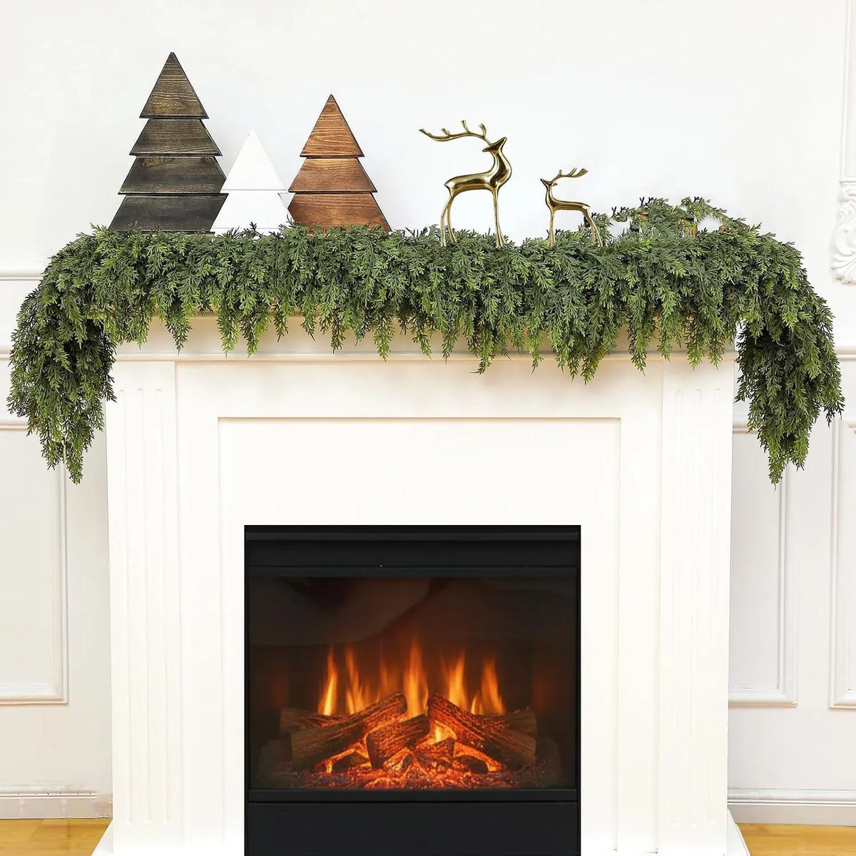 🌲Lifelike Cedar Evergreen Holiday Garland