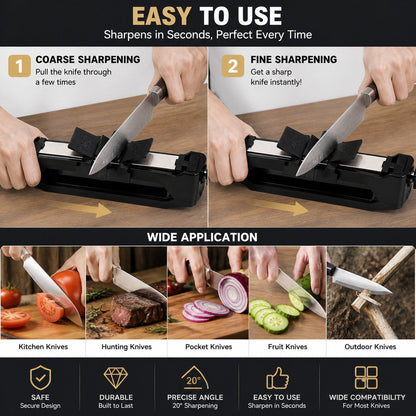 🛠️ Venture Pocket Edge Sharpener – Quick Blade Care Anywhere 🔪