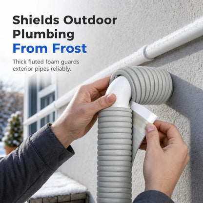 Winter Pipe Insulation Wrap ❄️ – Adhesive Foam for Outdoor Pipes