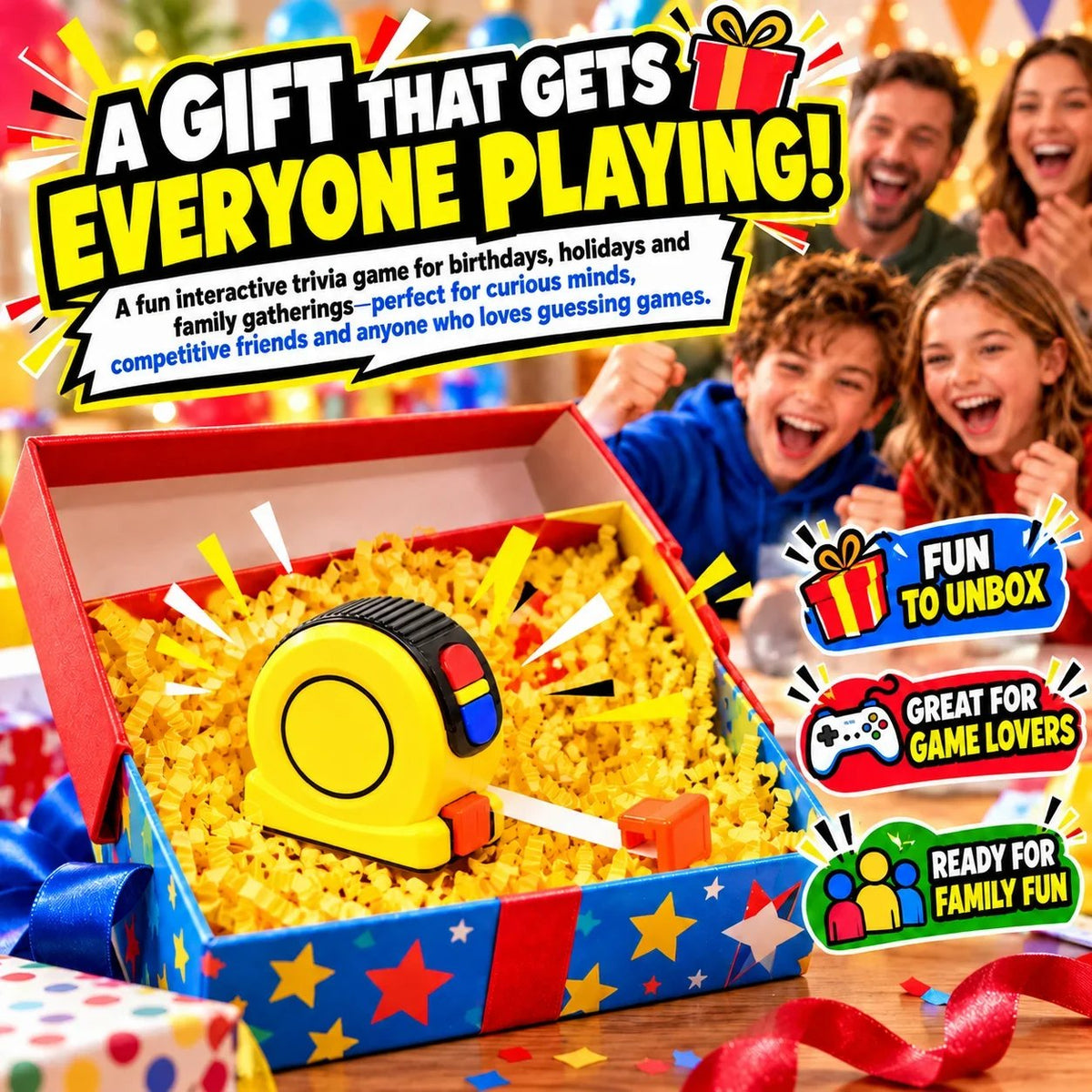 🎲 Family Trivia Challenge Game – Fun Entertainment for Game Night