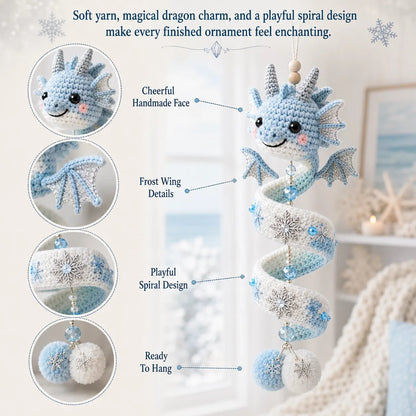 🐉 Beginner-Friendly DIY Enchanted Dragon Spiral Hanger Kit | Complete Set with All Supplies & Step-by-Step Instructions ❤️