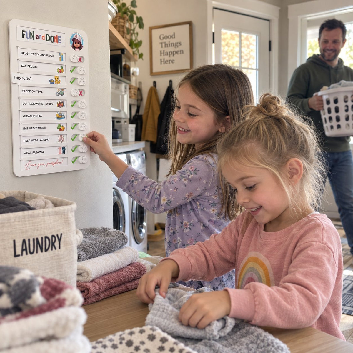 Morning Routine Chore Chart for Kids 🧸