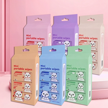 Mini Portable Wet Wipes – Compact & Convenient for Everyday Use