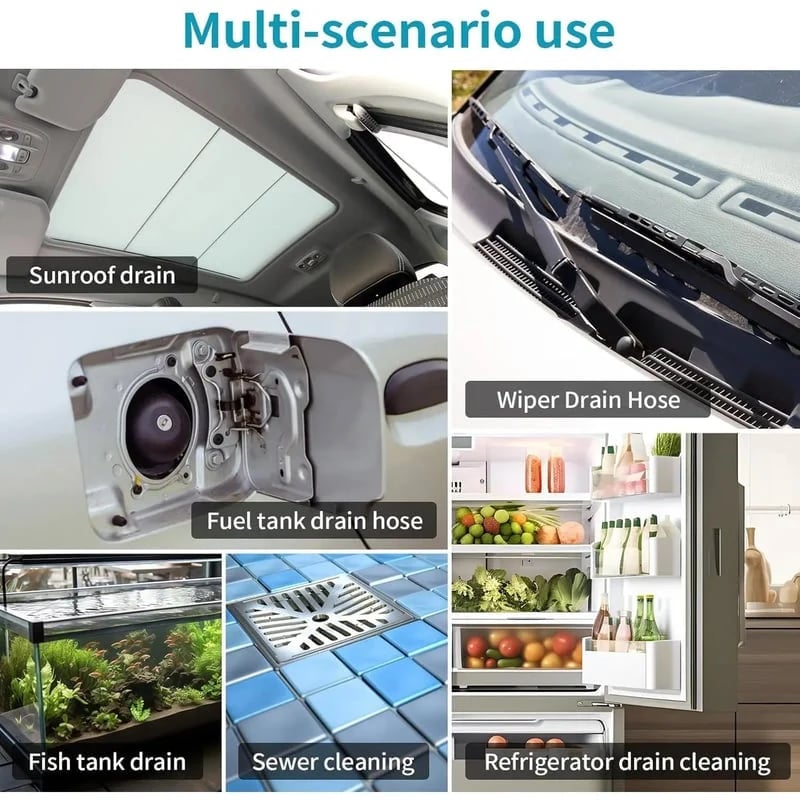 💯78-Inch Car Sunroof Drain Cleaning Tool