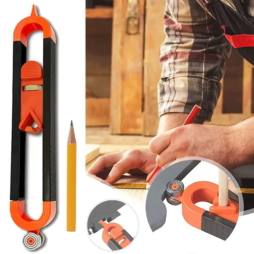 📐 Precision Profile Scriber – Adjustable Contour Tracing Tool with Pen Lock | Buy 1