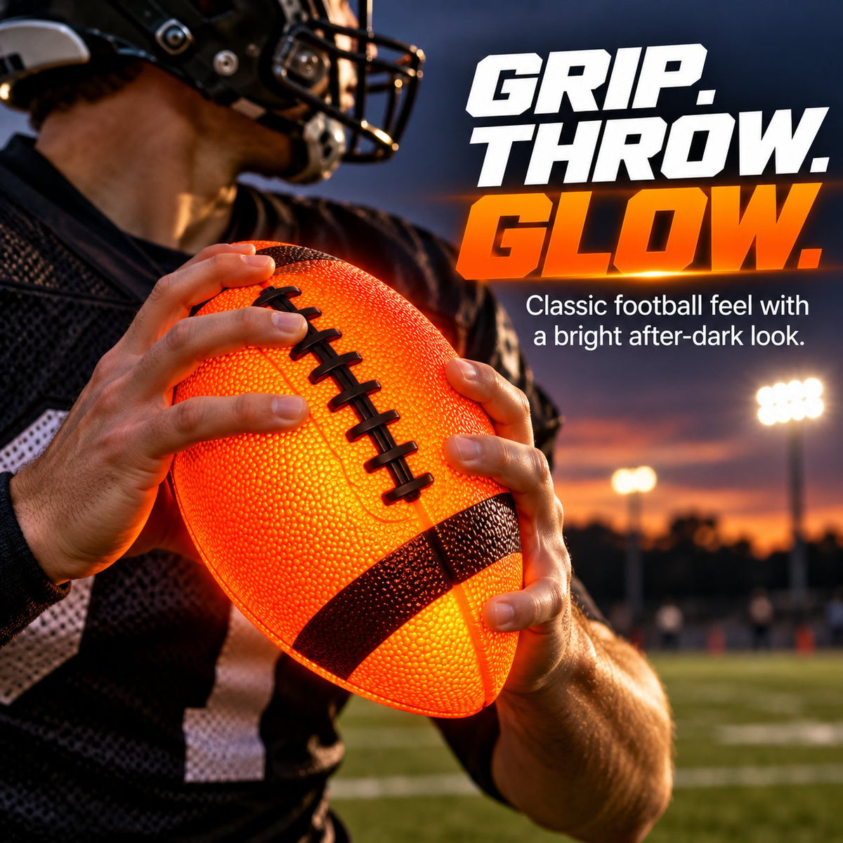 Light-Up LED Football 🏈 – Glowing Ball for Evening Play