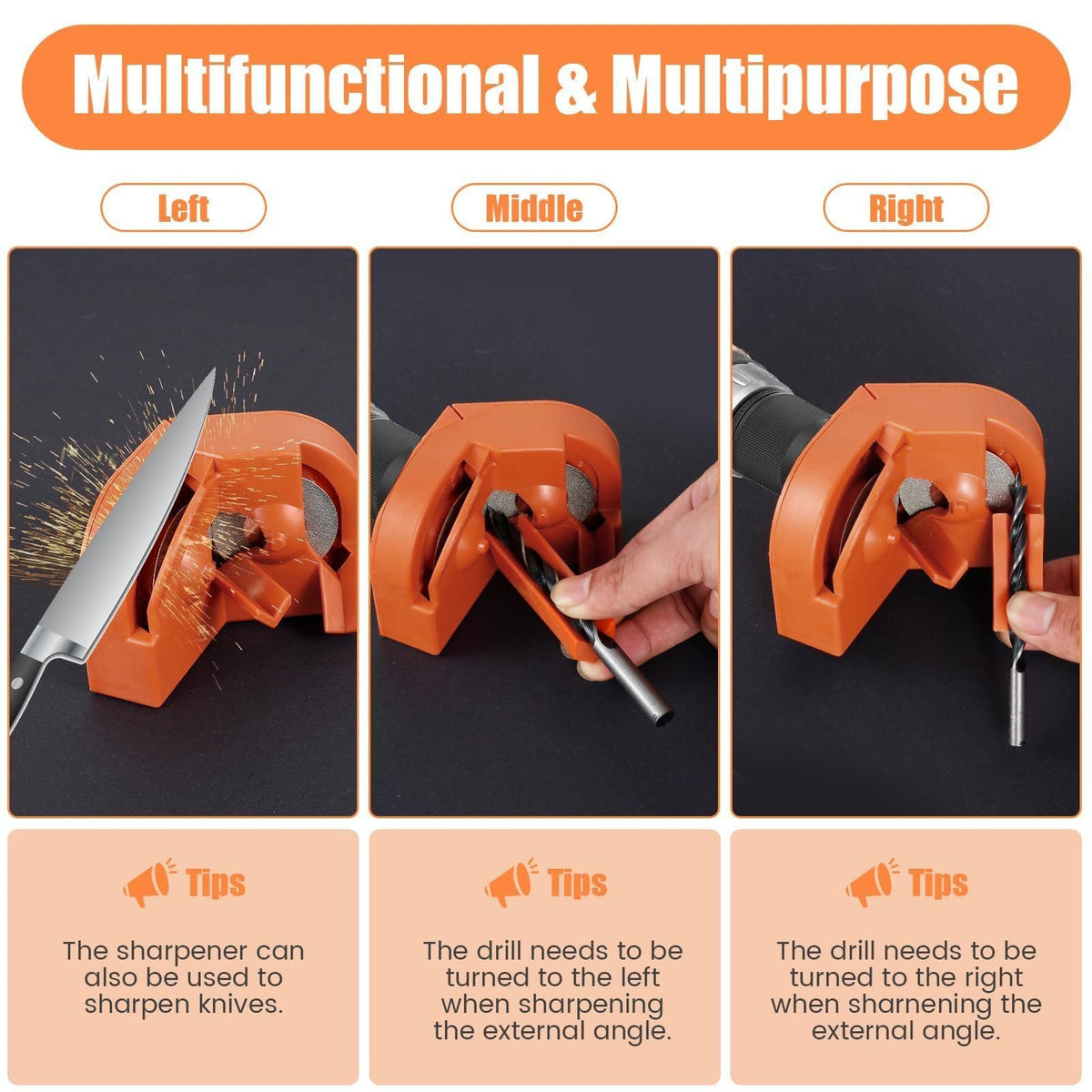 Multi-Purpose Drill Bit Sharpener 🔧 – Convenient Tool Sharpening Set