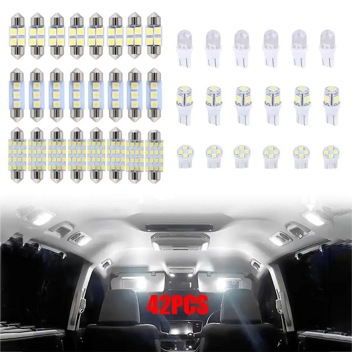 42/70-Piece Car Interior Light Kit 🚗 – Vehicle Lighting Upgrade