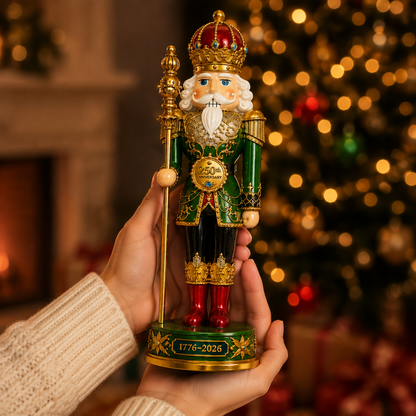 ✨2026 America 250th Anniversary Emerald Nutcracker King Ornament