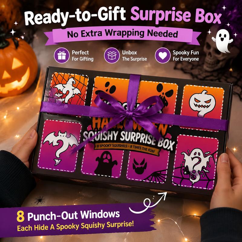 Halloween surprise box presented as a gift
