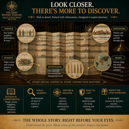 The 6,000-Year History Chart 🌎 – See Biblical & World Events Unfold Side by Side