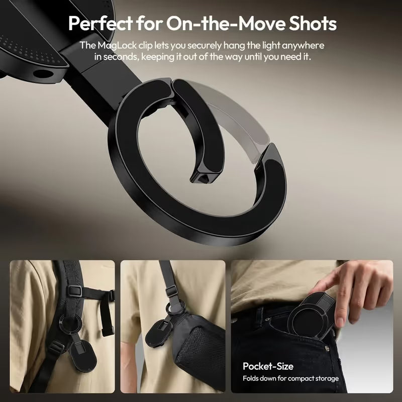 🔥 Ultra-Grip Magnetic Suction Mount for Secure Hands-Free Positioning ✨