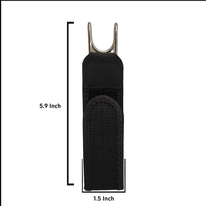 2-Pack Tactical Stretch Belts with Metal Hook Buckles – Black 🖤