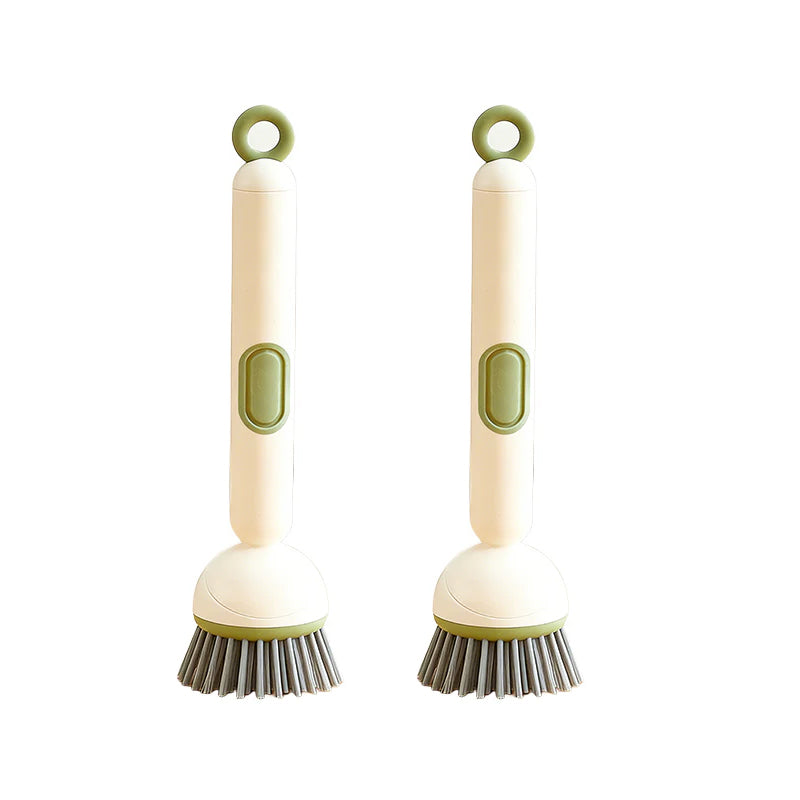 Rotating Dish Cleaning Brush 🧽 – Long Handle with Soap Dispenser