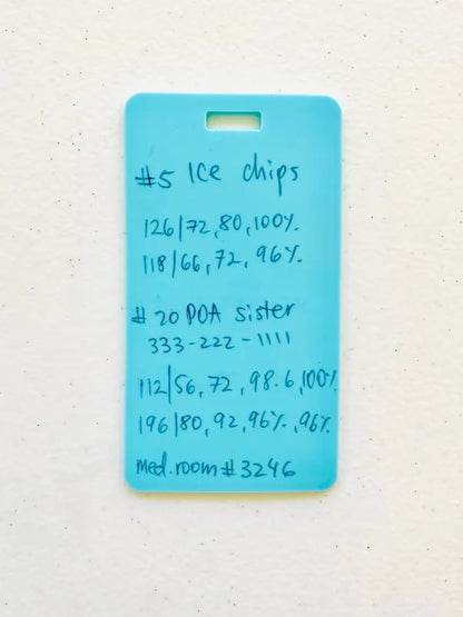🩺📝 Erasable Badge Note – 🖊 Write, Wipe & Reuse with a Free Badge Clip