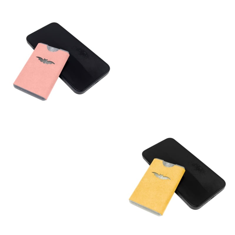 ✨ Pocket 2-in-1 Screen Cleaning Tool with Reusable Microfiber Wipe – Gray & Yellow