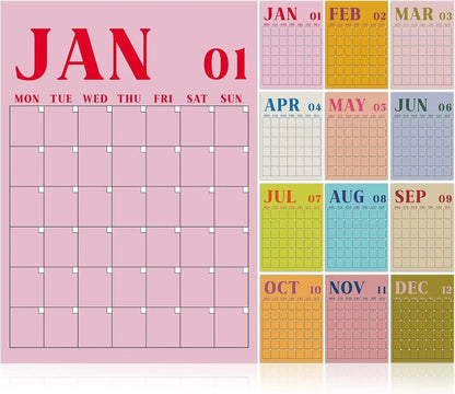 🔥HOT SALE🔥Undated Classroom Calendar, Fresh Macaron