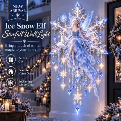 ❄️ Snow Elf Starfall Wall Light – Magical Christmas Glow ✨