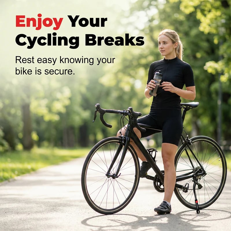🚲 Adjustable Aluminum Bike Kickstand | Lightweight, Stable Support for Most Bicycles