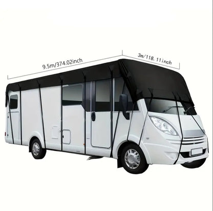 RV & Motorhome Roof Cover – Durable 210D Oxford Fabric with Adjustable Tie-Down Straps