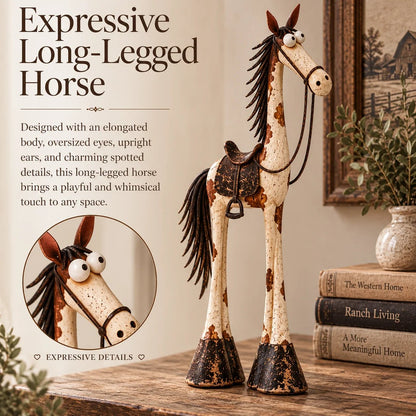Whimsical Western Cowboy & Horse Figurine Duo 🤠🐴