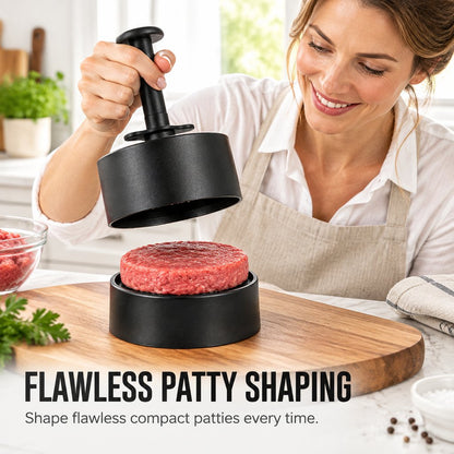 🍔 Spring-Loaded Burger Press – Easy Patty Maker for Beef, Shrimp & More