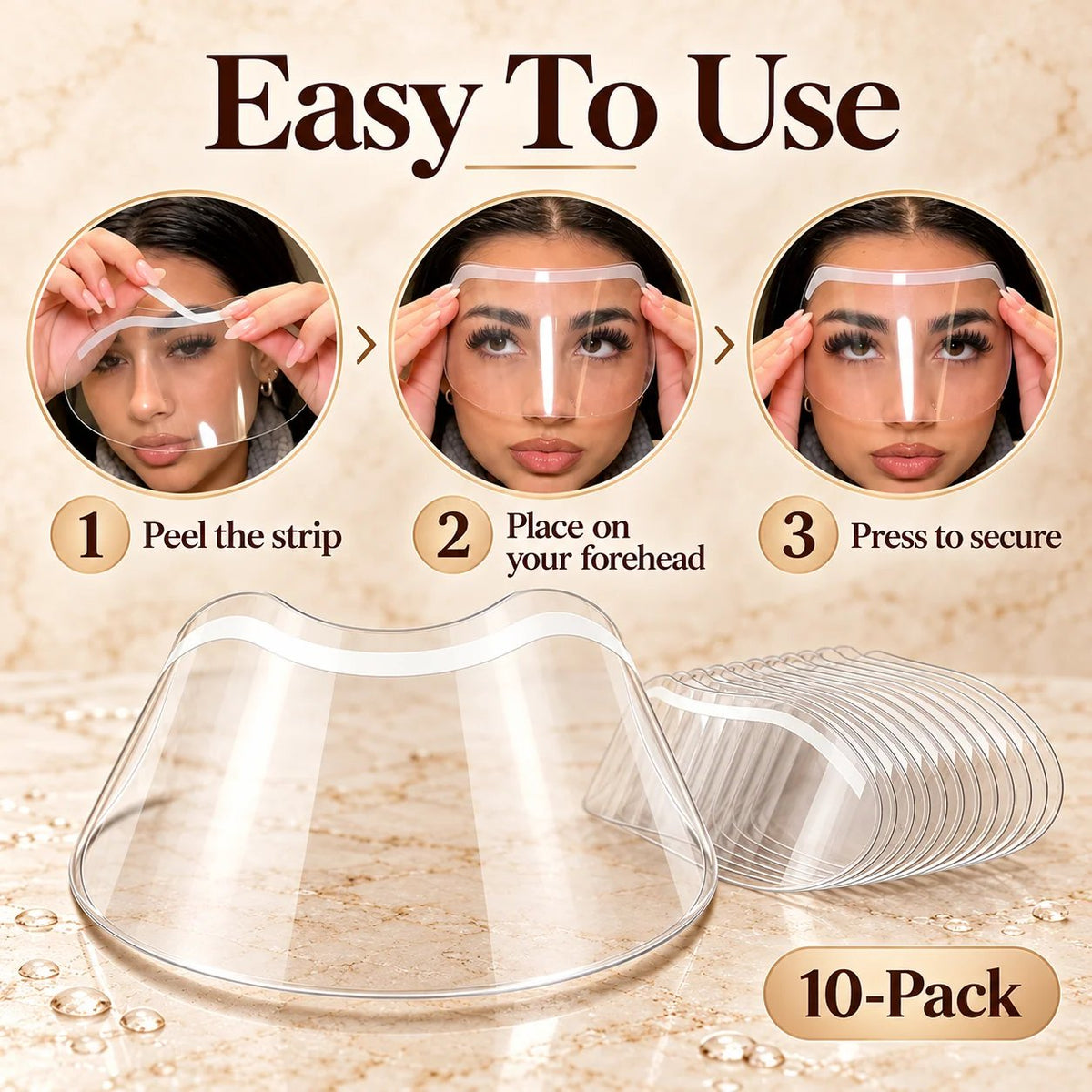 10-Pack Lash Extension Shower Shields 💕 – Reusable Waterproof Lash Covers