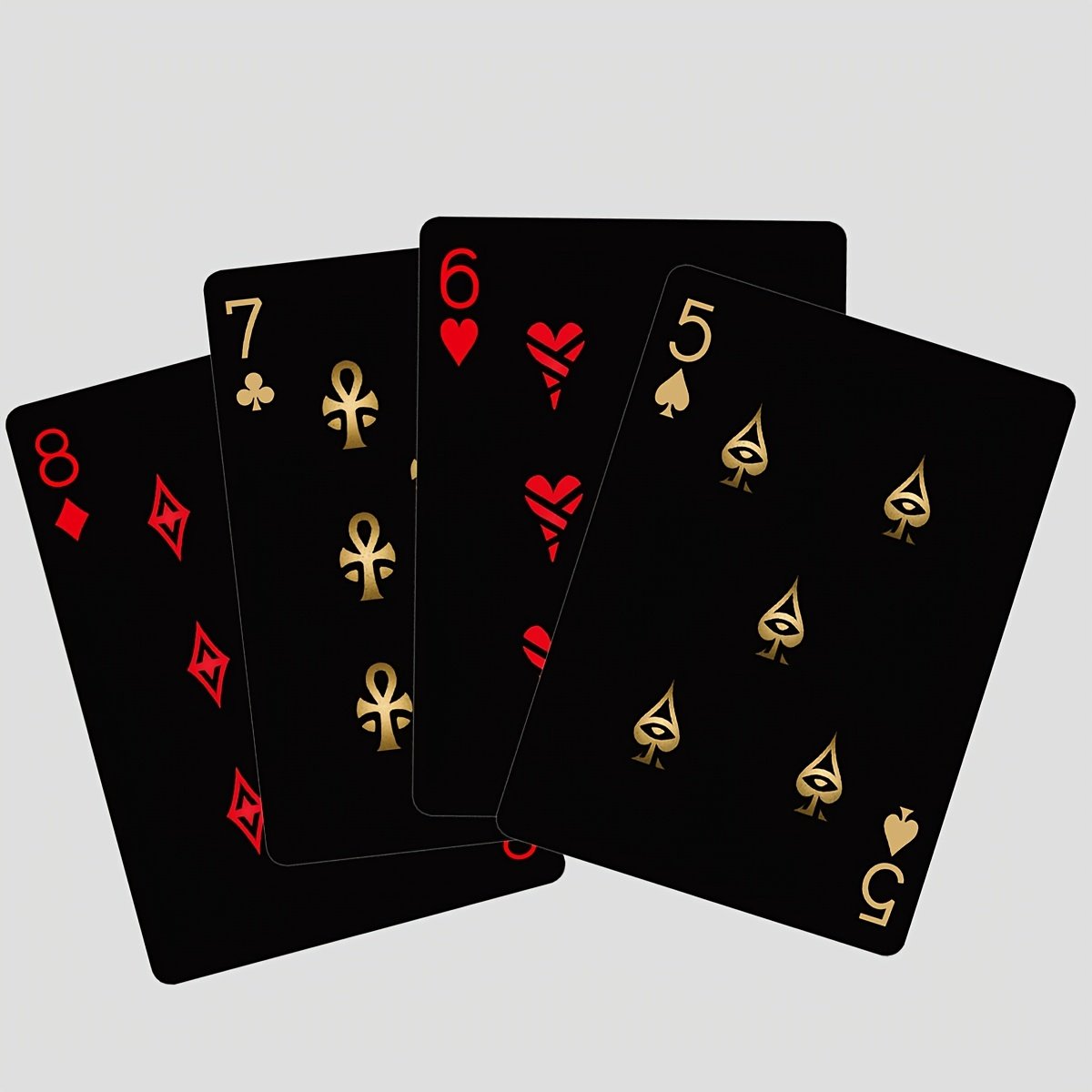 🃏 Black‑Gold Egyptian Themed Playing Cards